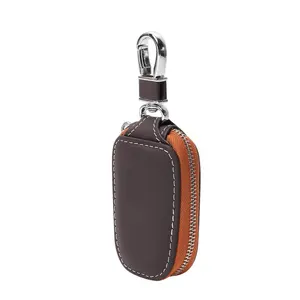 Cá nhân phím tổ chức món quà tinh tế tùy chỉnh tan da Bìa Premium Key Bag Stylish Car Key chủ trường hợp