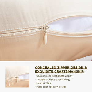 Bán Buôn Tùy Chỉnh Bất Dâu Lụa Gối Trường Hợp Oeko Lụa Gối Với Dây Kéo Hoặc Phong Bì - Product Image 4