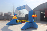 Arc de football gonflable Oxford en PVC personnalisé pour événements en plein air Souffleur d'air d'arche gonflable publicitaire d'impression numérique