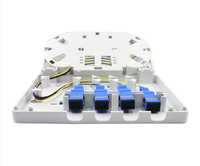Prise murale à fibre optique FTTH pour intérieur, 4 ports