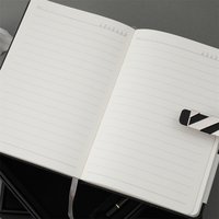 Carnet de gratitude A5 en cuir PU mat avec stylo, 100 feuilles lignées 100 g/m², coffret cadeau, papeterie d'entreprise, vente en gros