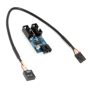 Câble d'extension USB 9 broches pour carte mère d'ordinateur, adaptateur de connecteur HUB USB 2.0 à 9 broches pour carte de circuit imprimé 1/4/1/2 - Product Image 5