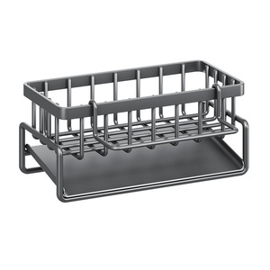 Escurridor de platos cuadrado para montar en la pared, resistente al agua, organizador de almacenamiento para fregadero, para cocina y baño - Product Image 3
