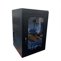 Chariot de recharge CE PD 10 à 60 emplacements pour ordinateurs portables, iPad, téléphones portables, banques d'alimentation, tablettes, armoire de recharge avec serrure mécanique