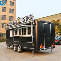 Chammp 2026 Camion de restauration mobile en acier inoxydable de grande taille, cuisine mobile, remorque alimentaire pour hot-dogs, glaces, hamburgers avec équipement de restaurant complet