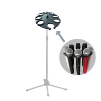 Support antichoc multifonctionnel pour microphone de scène avec plateau de rangement multi-microphones pour accessoires d'instruments de performance en direct