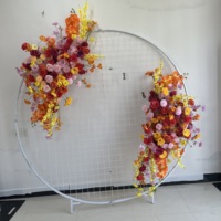 Panneaux de fond en soie artificielle SPR à prix abordable, fleurs de mariée, bouquet de demoiselles d'honneur de haute qualité, couleurs mélangées