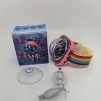 Lumière de scène transfrontalière Smurf arc-en-ciel, à fixation par ventouse, colorée, à commande sonore, pour DJ, Rave, Disco, Stroboscope, KTV, bar