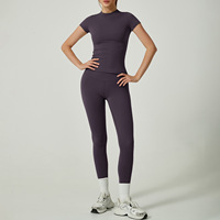 Ensemble de yoga premium pour femmes, 2 pièces, séchage rapide, respirant, vêtements de sport, soutien-gorge de sport, leggings, vêtements de sport de haute qualité, spandex/nylon