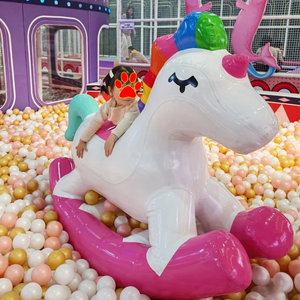 Caballo Inflable para Niños, Juguete para Jugar <span class=keywords><strong>en</strong></span> el Agua al Aire Libre y Juego de Equitación Deportiva, Material de Vinilo/PVC, Capacidad de 100-500 kg - Product Image 4