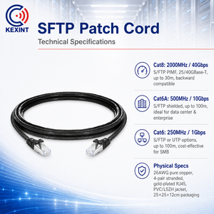 Cordon de raccordement intérieur extérieur Cat6 Cat6A Cat7 Cat8 SFTP 10M 20M 25M 30M 50M Câble réseau <span class=keywords><strong>Ethernet</strong></span> LAN Câbles de communication - Product Image 4