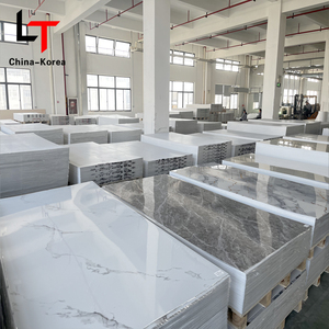 Panneau mural alternatif en marbre artificiel de style multiple et feuille de marbre UV en plastique PVC écologique - Product Image 1