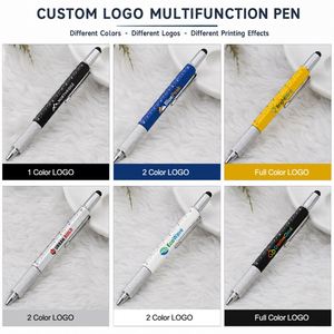 Promotional <b>Pen</b> With Logo 6 in 1 Multi Function <b>Pens</b> Wholesale for Business Event Promo <b>Gifts</b> - Product Image 4