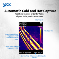 Caméra thermique infrarouge portable YXI96 Pro, caméra d'imagerie thermique réseau, IP54, OEM/ODM, caméra de dépistage thermique