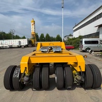Semi-remorque surdimensionnée personnalisée à bogies multi-essieux hydrauliques en acier robuste pour le transport de charges lourdes