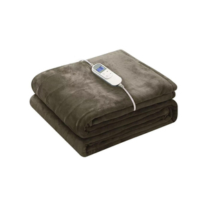 Couverture chauffante électrique lavable 160*120cm avec fil chauffant, 1-2-3 niveaux de chaleur et minuterie d'arrêt automatique de 3 heures pour lit - Product Image 1