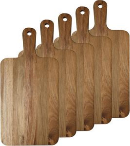 Tablas de Cortar de Madera de Acacia al por Mayor con Asas, Personalizables con Grabado Láser para Cocina, Ideales para Cortar y Regalar - Product Image 1