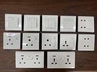 Venta al por mayor de fábrica ODM/OEM Panel de PC interruptor de pared 16A táctil eléctrico 1 interruptor de banda Más vendido en África y el Sudeste Asiático