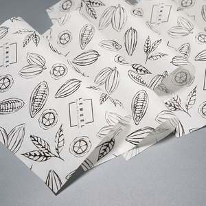 Custom Fast Food Packaging Virgin CMYK Printed Greaseproof PE Food Wrap <b>Waxed</b> <b>Paper</b> Hamburger & Pizza Sandwich Wrappers - Product Image 3