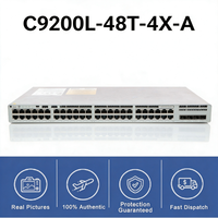 Commutateur Cisco Catalyst C9200L-48T-4X-A Commutateur de couche 3 48x10/100/1000 RJ45 4x10G SFP+ Uplink Network Advantage Enterprise Switch