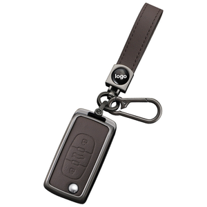 Funda para llave de Peugeot 308, 207, 408, 508, 307, de metal y cuero, protectora para llave de coche. - Product Image 5
