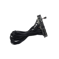 Carte mère PC Double USB 3.0, câble d'extension du panneau avant, interrupteur d'alimentation, Circuit imprimé PCB, entrée Audio, sortie, câble d'extension