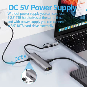 USB-A/USB-C 2.5G/1000Mbps <span class=keywords><strong>Ethernet</strong></span> Adapter USB C đến 2.5g <span class=keywords><strong>Gigabit</strong></span> <span class=keywords><strong>Ethernet</strong></span> 10Gbps Gen 2 USB 3.2 <span class=keywords><strong>Hub</strong></span> Splitter cho Macbook Pad - Product Image 4