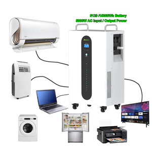 Nouvelle Station d'Énergie Delong 15KWh, Batterie Lithium-Ion LiFePO4 avec Prise CA 220V 5000W, Générateur Solaire Domestique Prêt à l'Emploi - Product Image 1