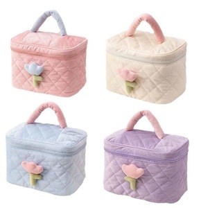 Bolsa de Maquillaje de Gran Capacidad, Diseño Floral, de <span class=keywords><strong>Pana</strong></span>, Personalizada, Linda, Acolchada, para Viaje - Product Image 5