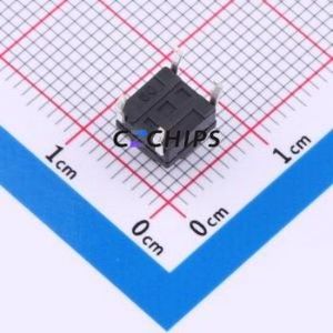 TS017-CBY1EH6.5 Tactile Switch Through hole-4P,6.1x6.1mm Switch Single Pole Single Throw Round Button 1.8N Through Hole - Product Image 2