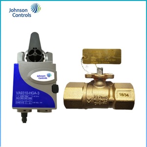 Válvula de bola eléctrica de tres vías Johnson Controls VG1805 de 1/2 pulgada AC24V con control analógico de 0-10V para agua - Product Image 2