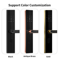 Serrure de porte intelligente Bluelock, biométrique, empreinte digitale, TTlock, Tuya Lock, entrée sans clé pour la maison, le bureau, les portes en bois, en fer et en acier