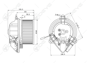 OE #6441.F3 6441.G5 voiture A/c chauffage ventilateur moteur ventilateur 12V DC résistance avec Module de contrôle de vitesse pour CITROEN XM PEUGEOT 605/405/<span class=keywords><strong>406</strong></span> - Product Image 5