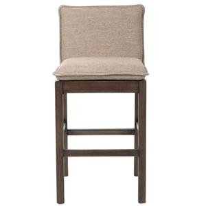 Taburete Alto Wilmington de Madera Maciza, Acolchado y Tapizado, Resistente, para Bar en Casa y Comedor - Product Image 6