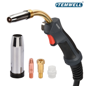 Temwell mig mag Mb 24kd Chuyên Nghiệp Hàn ngọn đuốc làm mát bằng không khí liên hệ với <span class=keywords><strong>tip</strong></span> thiên nga cổ chủ khí vòi phun loại Châu Âu - Product Image 5