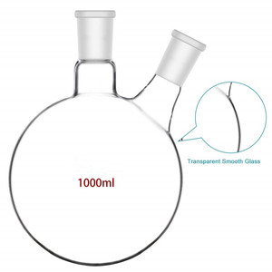 Équipement <span class=keywords><strong>de</strong></span> laboratoire <span class=keywords><strong>de</strong></span> <span class=keywords><strong>chimie</strong></span> <span class=keywords><strong>Verrerie</strong></span> <span class=keywords><strong>de</strong></span> laboratoire Verre à paroi lourde Flacon à fond rond à 2 cols <span class=keywords><strong>Verrerie</strong></span> <span class=keywords><strong>de</strong></span> laboratoire - Product Image 3