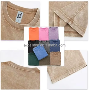 Kaos Rajut Oversize Unisex 100% Katun OEM Grosir, Sablon DTG, Berat, Cuci Asam, Vintage, Custom, Cepat Kering - Product Image 5