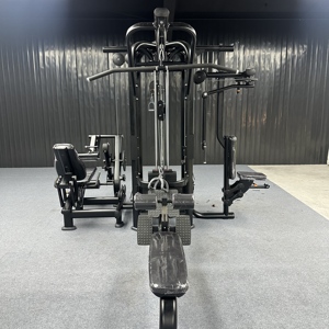 Machine professionnelle de musculation commerciale à charges sélectionnables pour dips et tractions assistées, équipement multifonctionnel en acier avec pile de poids de 80 kg - Product Image 3