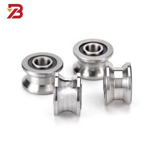 Sıcak satış 8*40*20.5mm kasnak tekerlek ile 608 rulman disk makara sistemi spor Bu0840 haddeleme tel halat alüminyum kasnaklar - Product Image 2