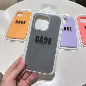 wholesale liquid silicone mobile phone case cover For phone 14 plus 13 max 12 pro max For i Phone 15 accessories