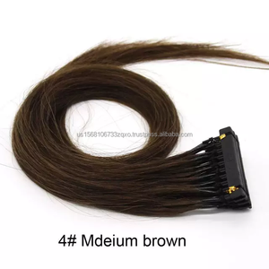 ผมต่อแบบ Double Drawn Virgin Remy 6D คุณภาพสูง เรียงเกล็ดผม สำหรับร้านเสริมสวยมืออาชีพ - Product Image 5