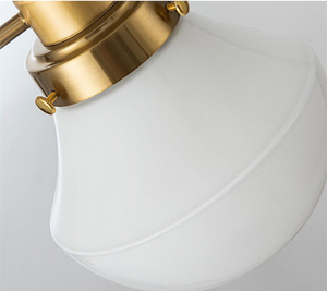 Lámpara Colgante Estilo Escolar, Hierro y Vidrio, Vintage Retro Art Deco, Altura Ajustable, Tamaño Mediano, LED Blanco Cálido 3000K, para Cafetería o Bar - Product Image 3
