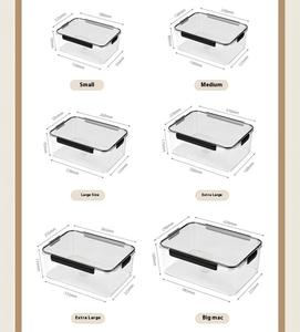 Boîtes de conservation alimentaire hermétiques sans BPA, en plastique transparent, pour l'organisation du garde-manger et du réfrigérateur, avec couvercles - Product Image 5