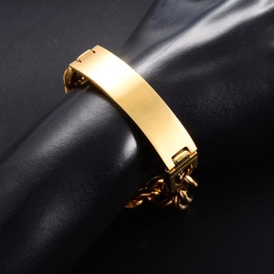 Pulsera de Acero Inoxidable de 12 mm y 22 cm con Hebilla en Blanco para Hombre y Mujer, Brazalete Curvo, Cadena Cubana, Joyería Metálica - Product Image 6