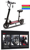 45 km/h Scooters eléctricos rápidos 500W 800W Kick Scooter 10 pulgadas todoterreno E Elektrikli Scooter Elektro Snow plegable movilidad adulto