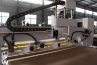 Machine de sculpture sur bois pour la fabrication de meubles de cabinet M-SHINE 2142, table de chargement et de déchargement automatique, routeur CNC ATC