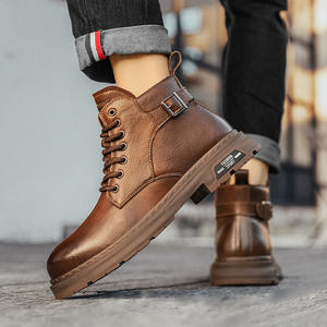 Best-selling Unisex Winter Warm Comfortable Ankle & Bootie Genuine <b>Leather</b> <b>Waterproof</b> Cloth Casual Work <b>Boots</b> - Product Image 4