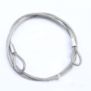 Yeux à dent de calfeutrage français, bande de câble <span class=keywords><strong>en</strong></span> <span class=keywords><strong>acier</strong></span>, lanière de fil pressé pour levage - Product Image 4