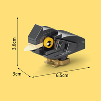 Modèles d'oiseaux en gros, figurines d'animaux, jouets de construction, animaux oiseaux, ensemble de blocs de construction, mini briques pour enfants