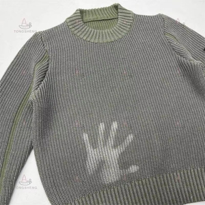 <span class=keywords><strong>Pull</strong></span> à col rond tricoté sur mesure 2026 pour homme, thermosensible et à changement de couleur réactif à la chaleur - Product Image 3
